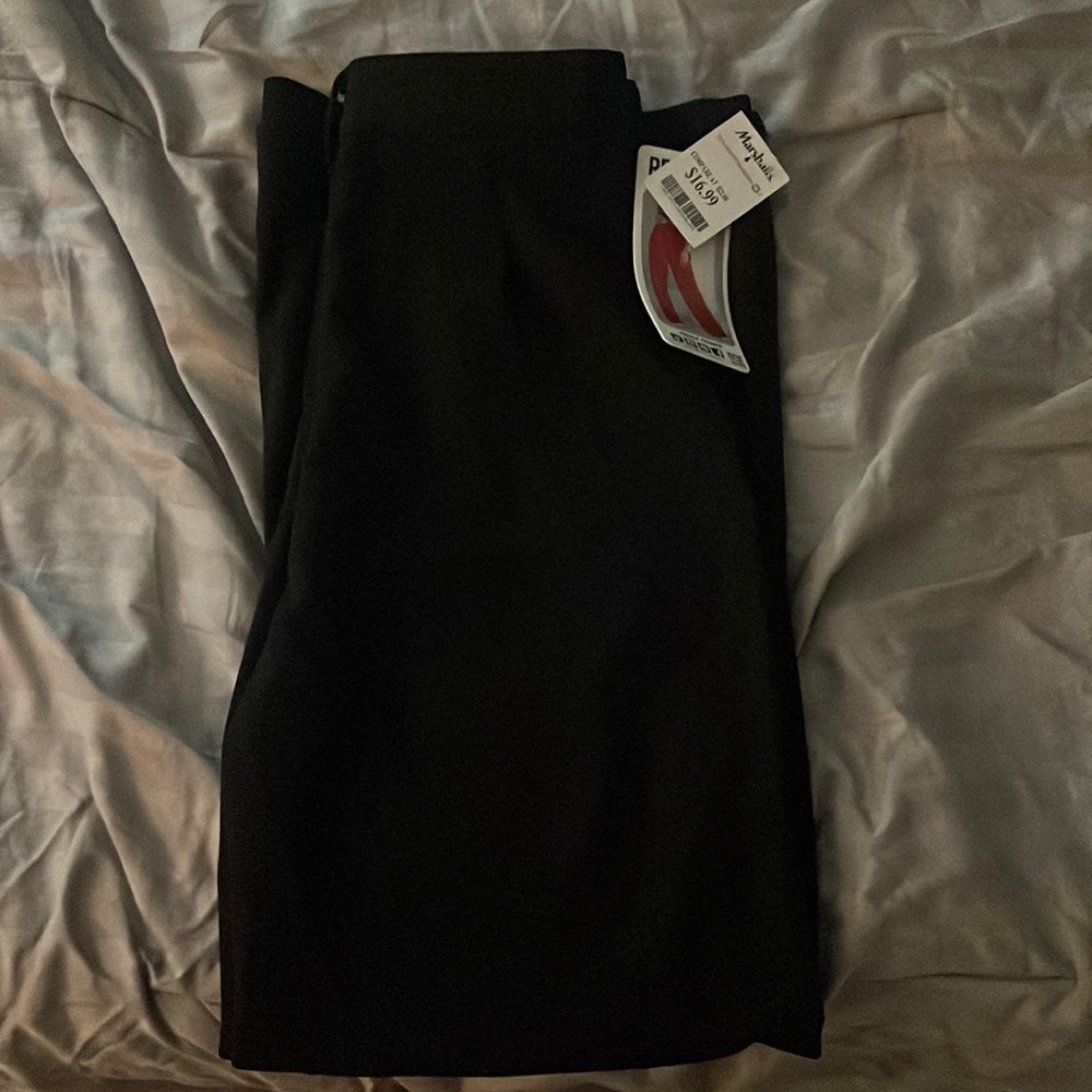 a black loose dressed pants